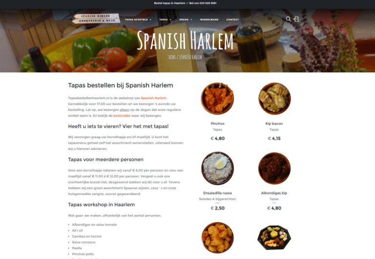 tapas bestellen haarlem webshop